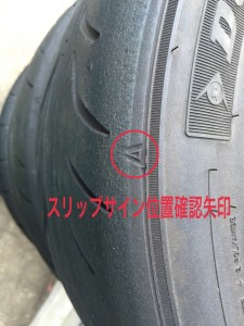 スリップサイン位置確認