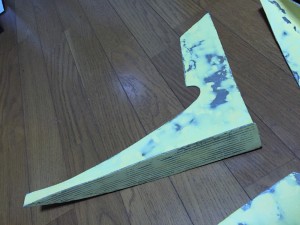 自作カナード パテ盛り