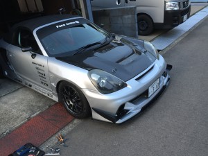自作カナード 取り付け